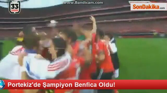 Portekiz'de Şampiyon Benfica Oldu
