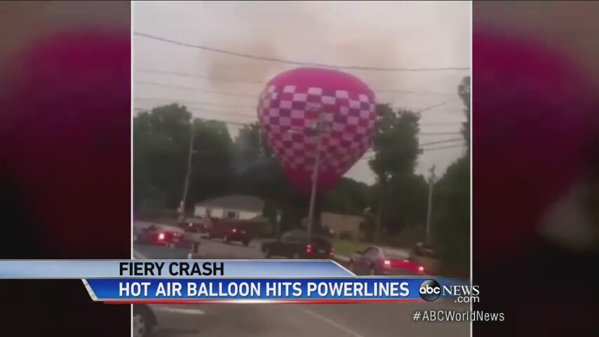 Uçan Balon Elektrik Tellerine Böyle Çarptı